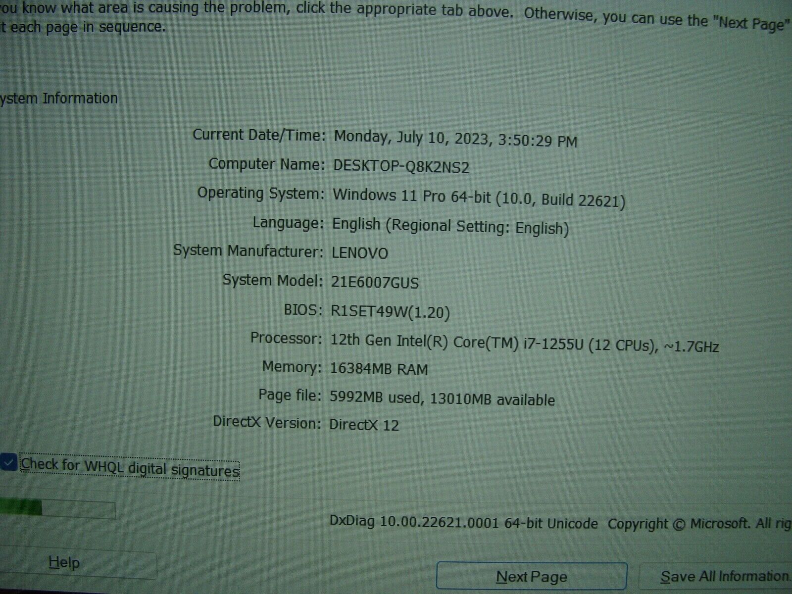 Lenovo ThinkPad E15 Gen 4 i7-1255U 1.7Ghz 16GB 512GB SSD 99% Battery WRTY2024/06
