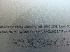 MacBook Air A1465 11" Mid 2012 MD223LL/A MD224LL/A Bottom Case Silver 923-0121