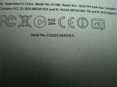 MacBook Pro A1286 15" 2011 MC721LL/A Bottom Case Housing Silver 922-9754 #11 - Laptop Parts - Buy Authentic Computer Parts - Top Seller Ebay