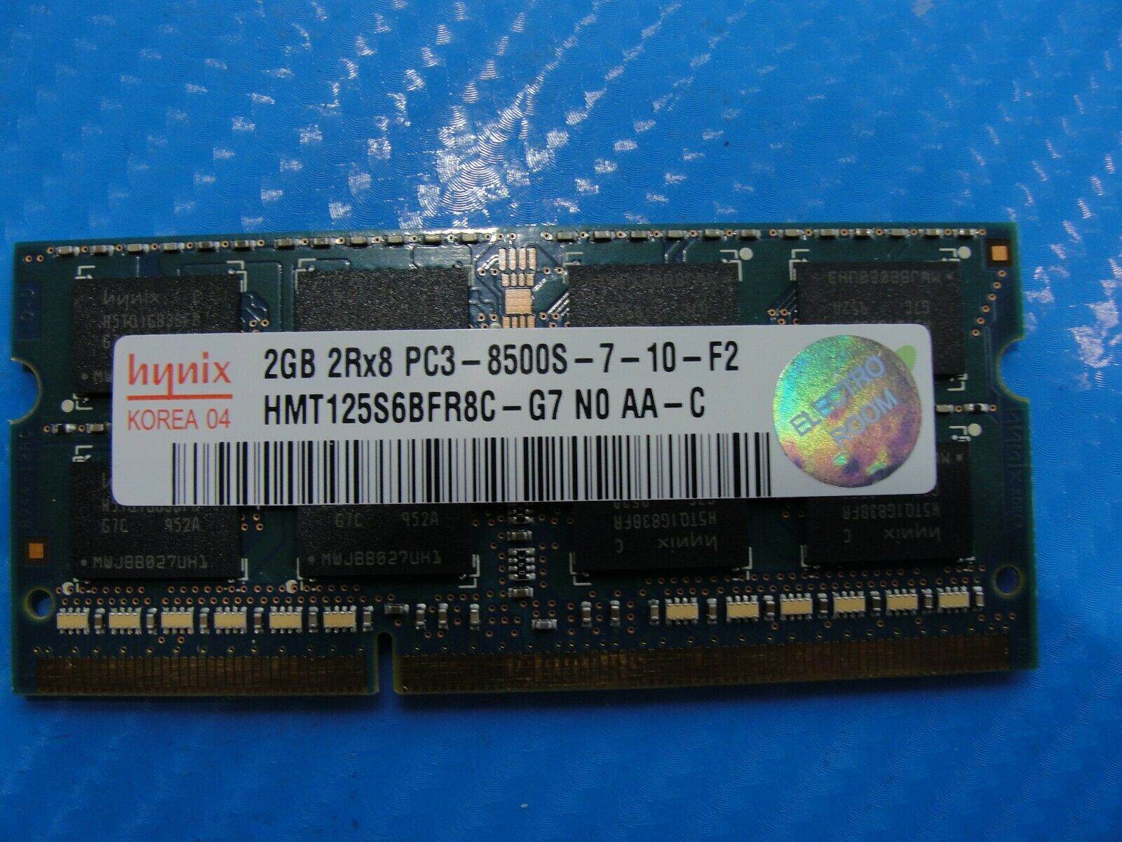 MacBook Pro A1286 Laptop Hynix 2GB Memory PC3-8500S-7-10-F2 HMT125S6BFR8C-G7 - Tested Computer Laptop Parts