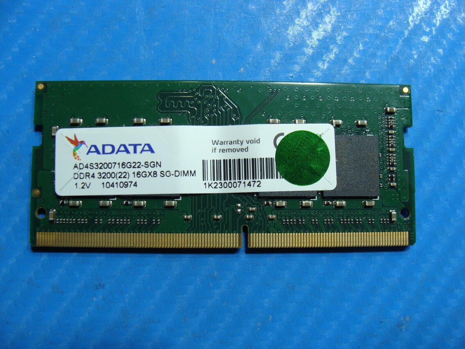 Asus FA506IU-HN323T ADATA 16GB Memory RAM SO-DIMM AD4S3200716G22-SGN