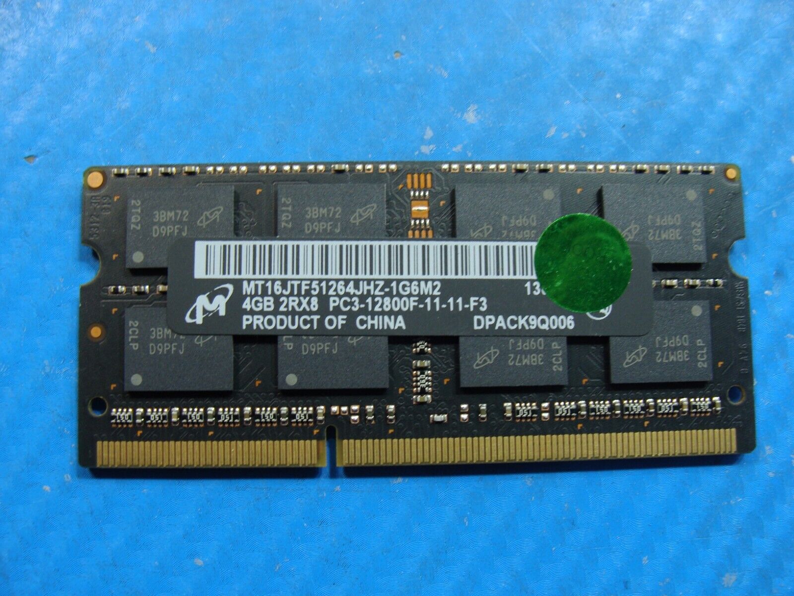 iMac A1418 MICRON 4GB 2Rx8 PC3-12800F SO-DIMM Memory RAM MT16JTF51264JHZ-1G6M2