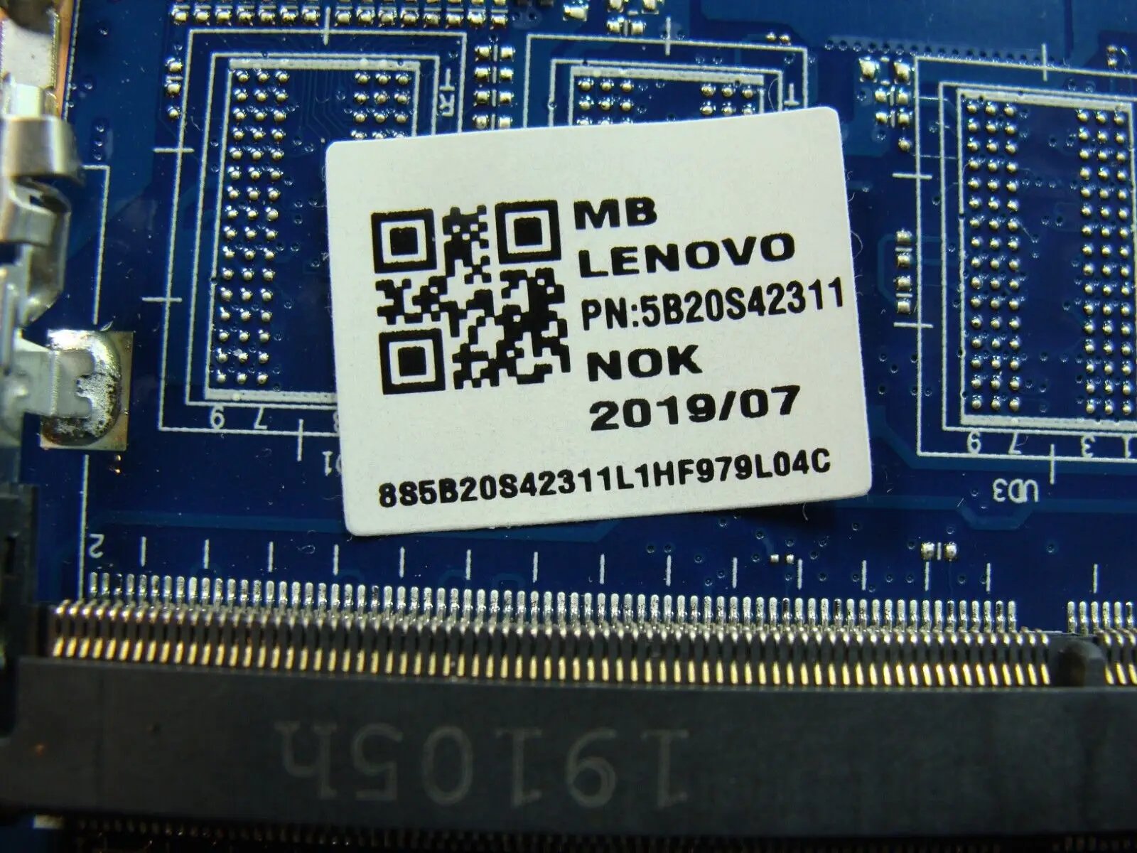 Lenovo L340-15IRH Intel i5-9300H 2.4GHz GTX1650 4GB Motherboard 5B20S42311 AS IS