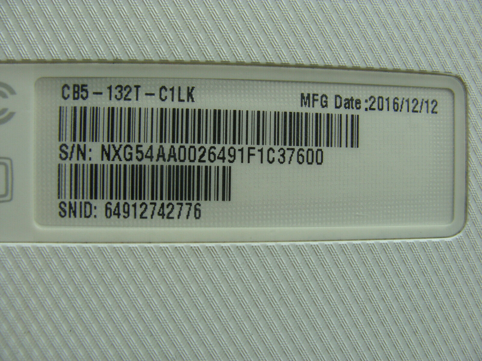 Acer Chromebook CB5-132T-C1LK 11.6