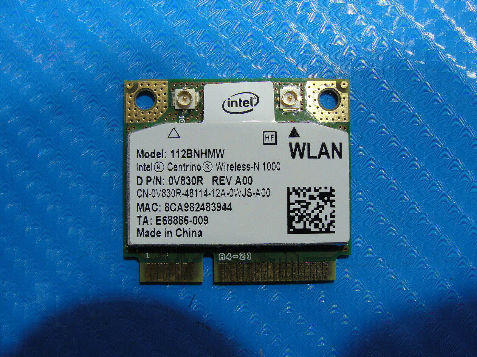 Dell Alienware M14x R1 14" Genuine Wireless WiFi Card V830R 112BNHMW Dell
