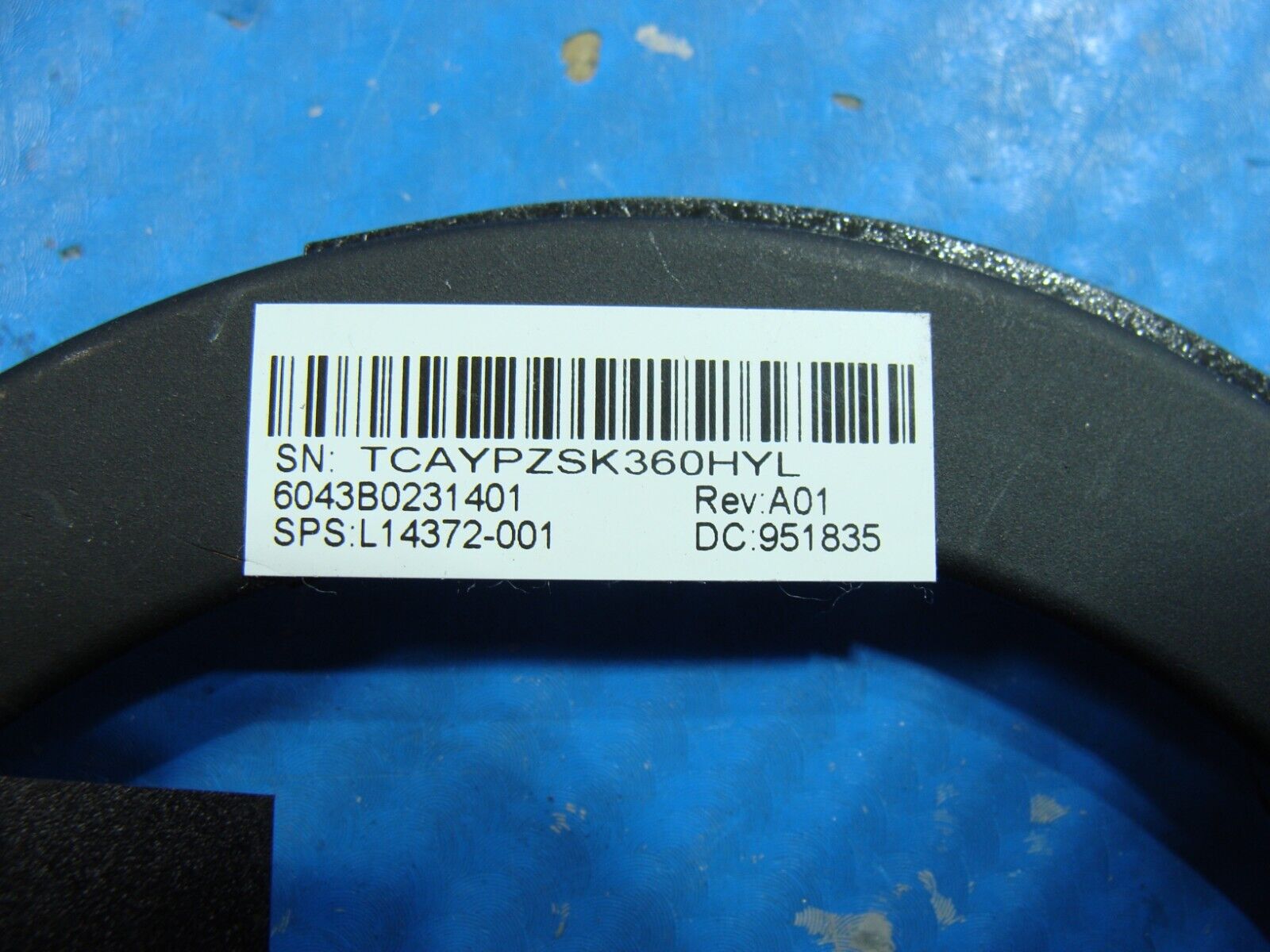 HP EliteBook 840 G5 14 Genuine CPU Cooling Heatsink L14372-001 6043B0231401