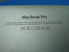 MacBook Pro 13" A1502 Late 2013 ME864LL/A Genuine Bottom Case Silver 923-0561