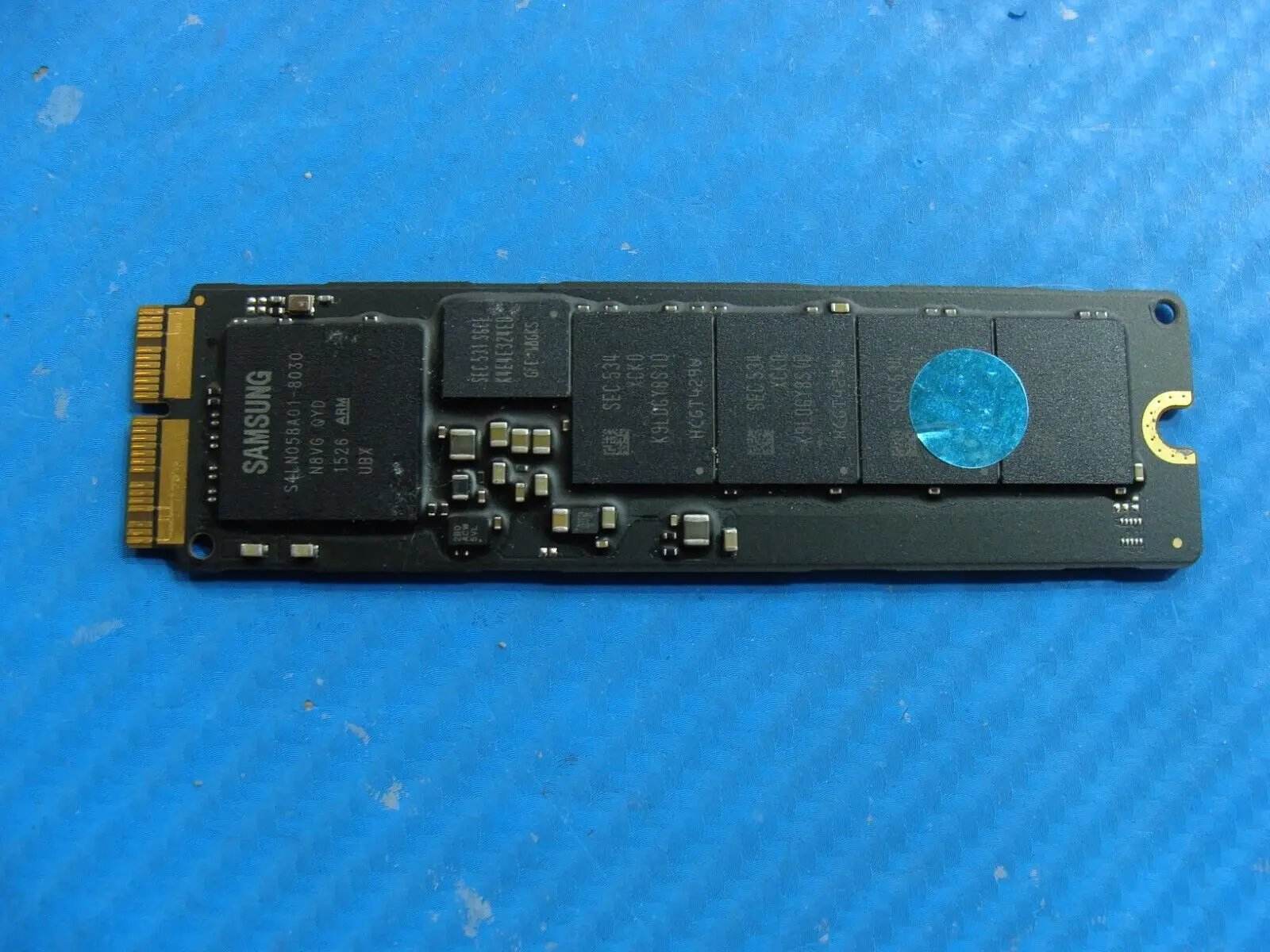 MacBook A1466 MJVE2LL/A Samsung 128Gb 12+16 pin SSD MZ-JPV128R/0A2 655-1857J - Tested Computer Laptop Parts
