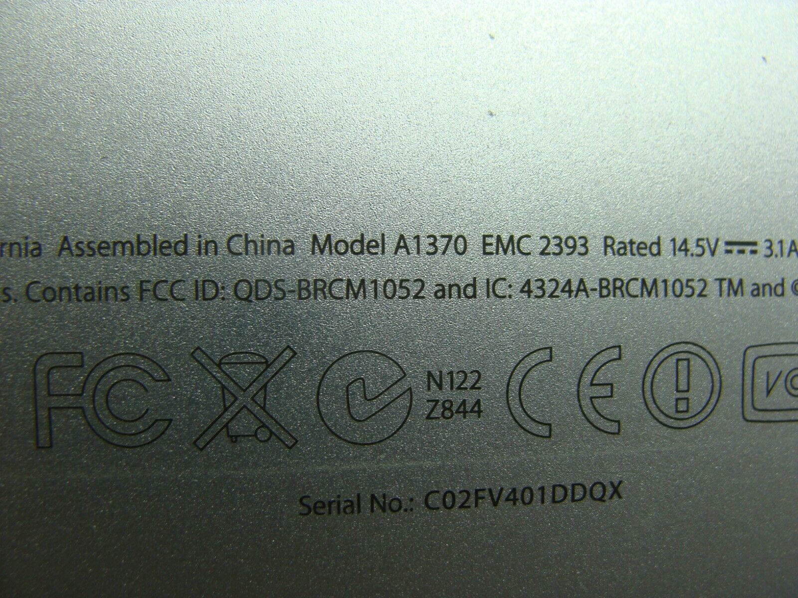 Macbook Air A1370 MC505LL/A Late 2010 11
