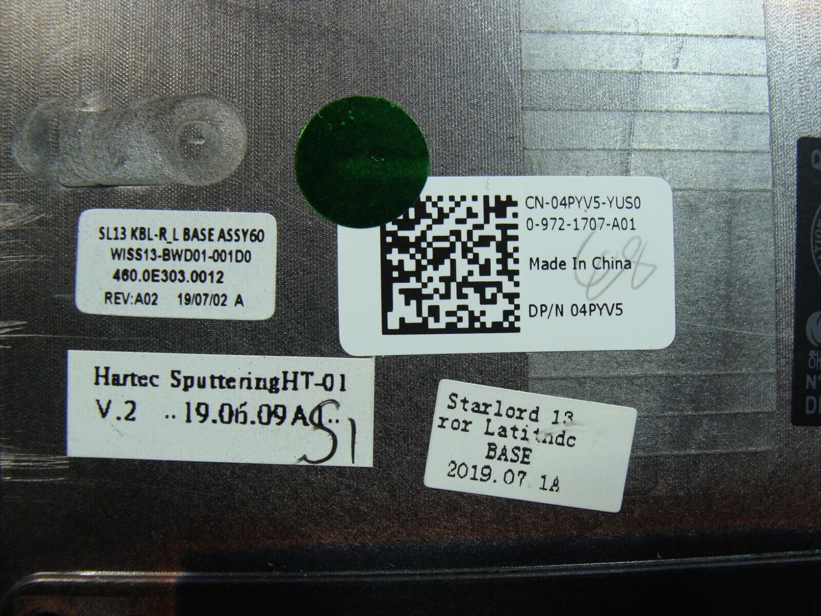 Dell Latitude 3390 2-in-1 13.3 Bottom Case Base Cover 4PYV5