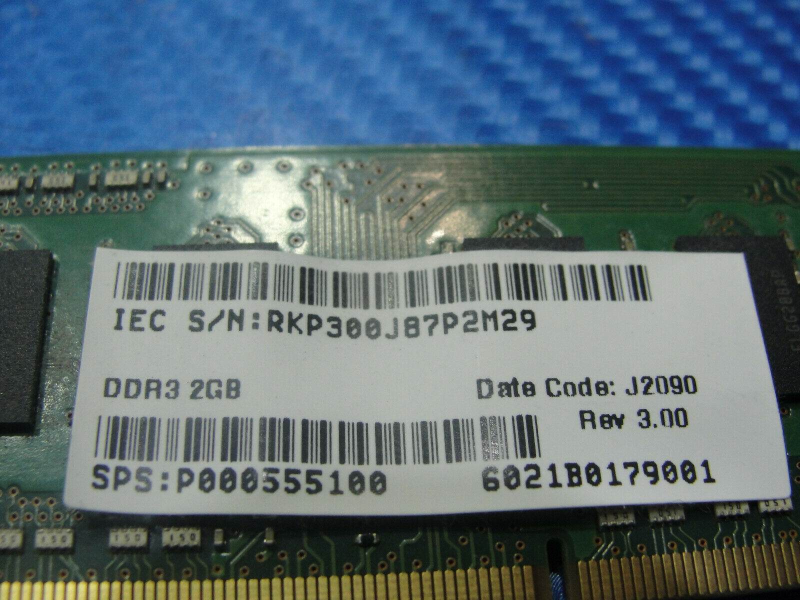 Toshiba L955 Laptop Samsung 2GB Memory PC3-12800S-11-10-ZZZ M471B5773CHS-CK0 - Tested Computer Laptop Parts