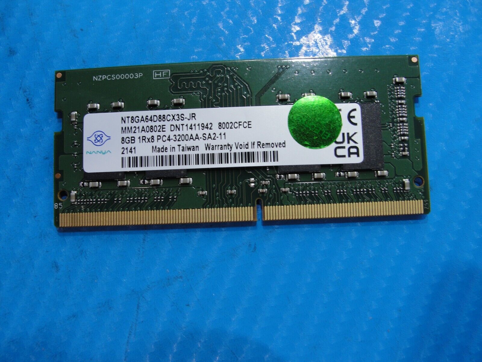 HP 15-eg0025nr Nanya 8GB 1Rx8 PC4-3200AA Memory RAM SO-DIMM NT8GA64D88CX3S-JR