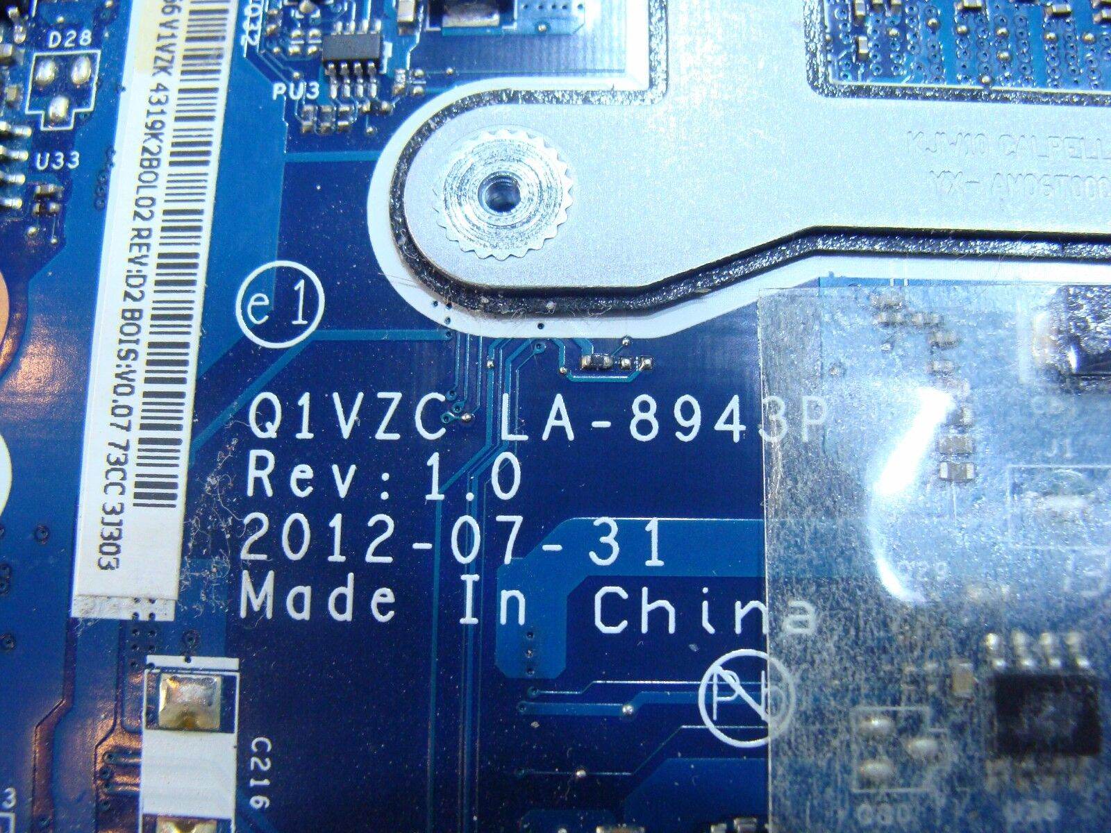 Acer Chromebook C710-2847 Intel 874 1.10GHz Motherboard NB.5H711.001 LA-8943P - Tested Computer Laptop Parts