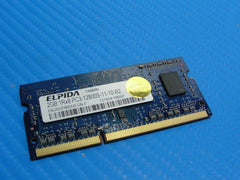 MacBook Pro A1278 SODIMM Elpida 2GB Memory PC3-12800S-11-10-B2 EBJ20UF8BDU0-GN-F - Tested Computer Laptop Parts