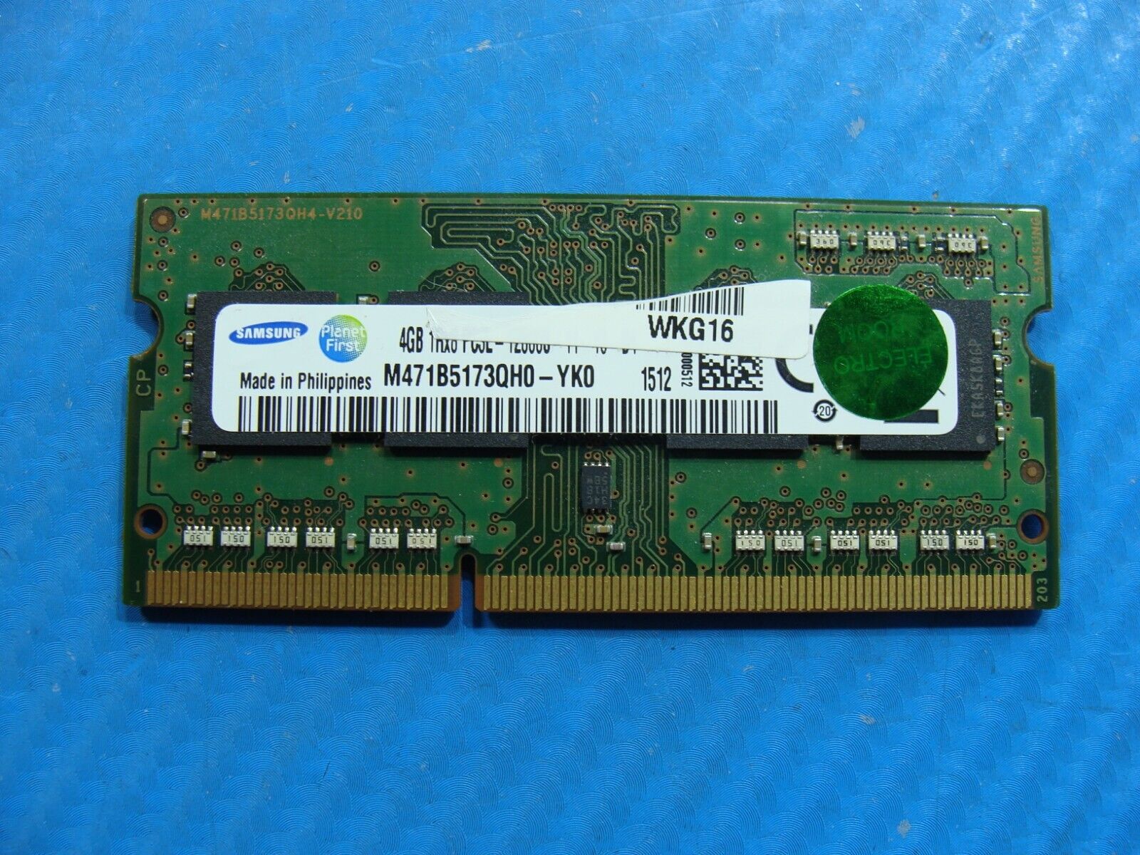 Toshiba E45W-C So-Dimm Samsung 4GB Memory RAM PC3L-12800S M471B5173QH0-YK0