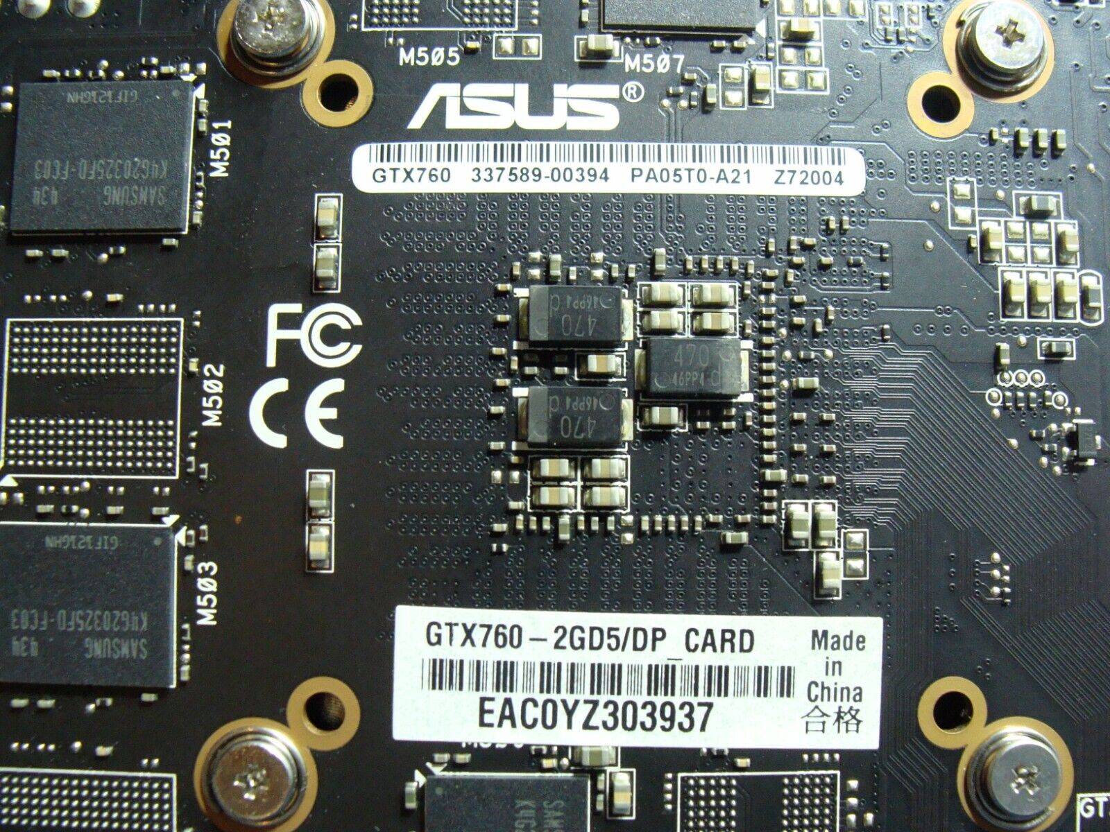 Asus ROG G20AJ NVIDIA GeForce GTX 760 2GB GDDR5 PCIe Video Card DTX760-2GB5/DP