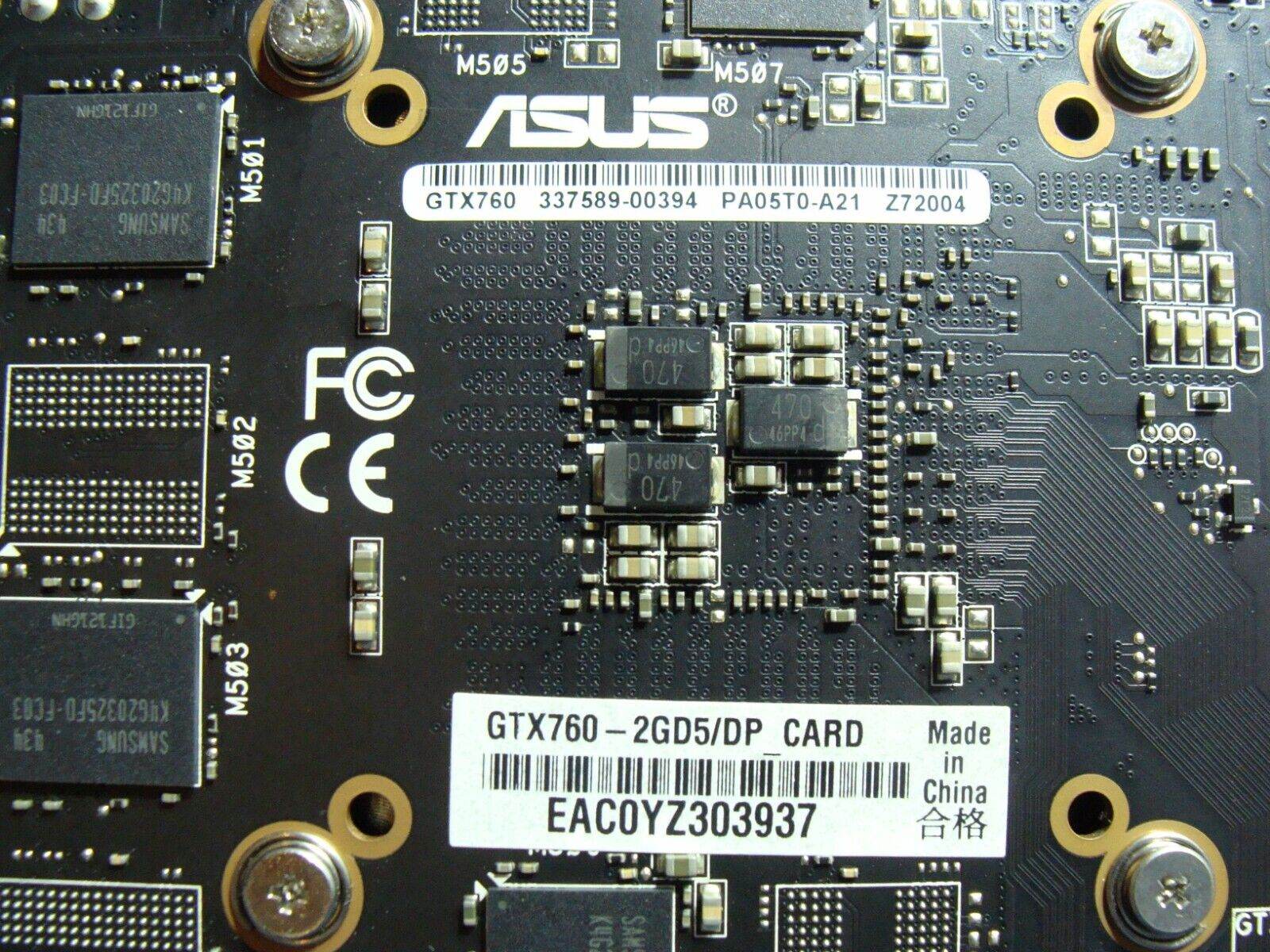 Asus ROG G20AJ NVIDIA GeForce GTX 760 2GB GDDR5 PCIe Video Card DTX760-2GB5/DP - Tested Computer Laptop Parts