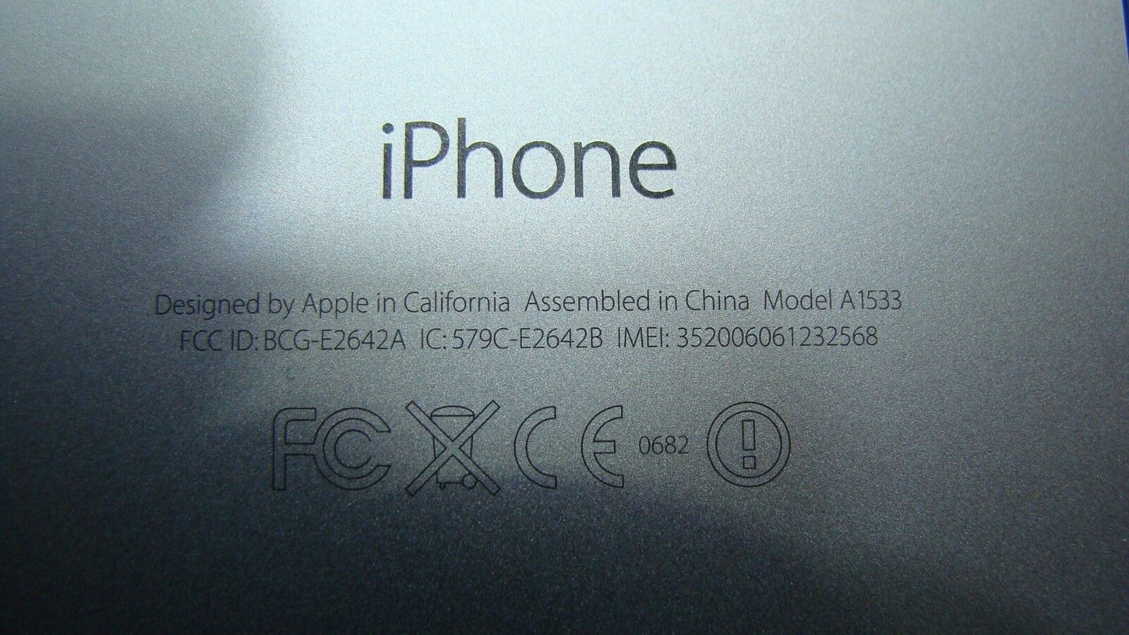 iPhone 5s Verizon A1533 ME341LL/A Late 2013 4
