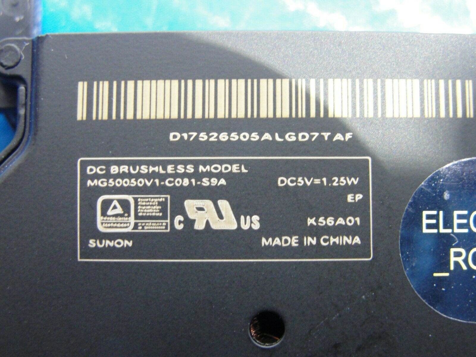 MacBook Air A1465 Early 2015 MJVM2LL/A Genuine Cooling Fan 923-00500 - Tested Computer Laptop Parts