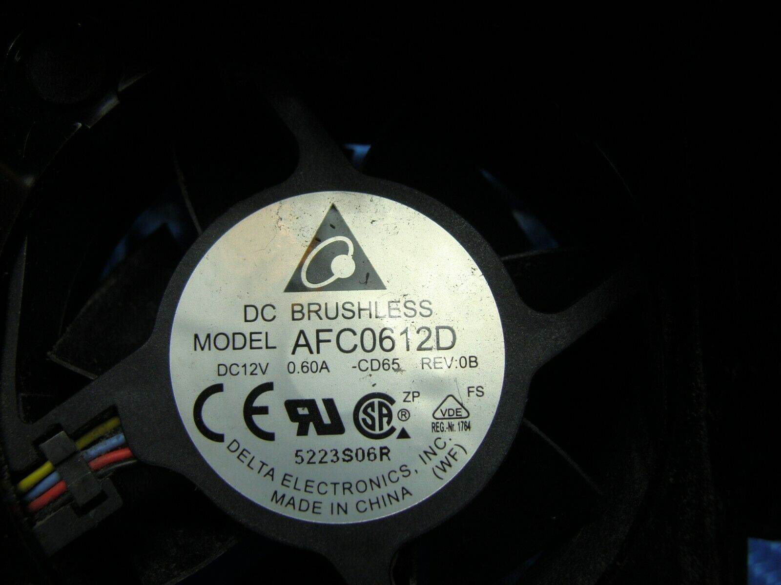 HP EliteDesk 800 G1 Genuine Desktop Cooling Fan AFC0612D - Tested Computer Laptop Parts