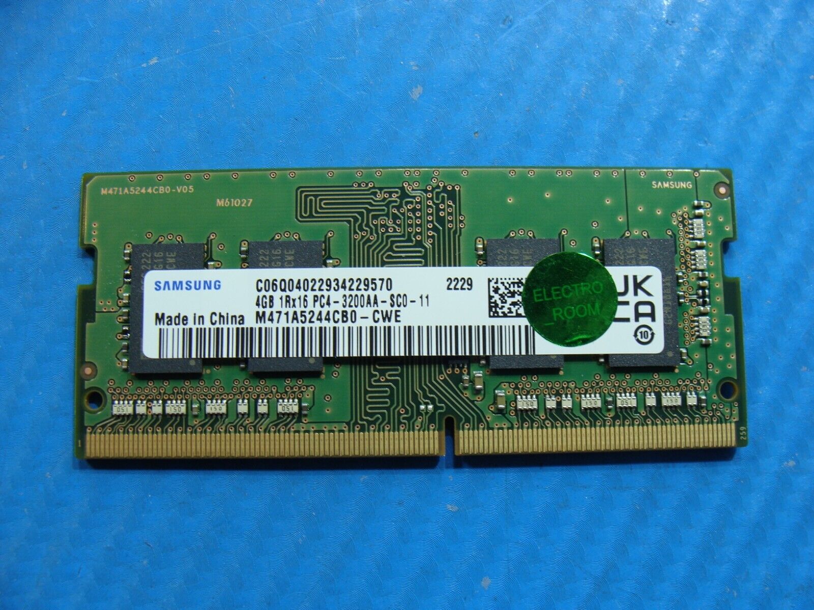 HP 14-dw1013dx So-Dimm Samsung 4GB 1Rx16 Memory RAM PC4-3200AA M471A5244CB0-CWE
