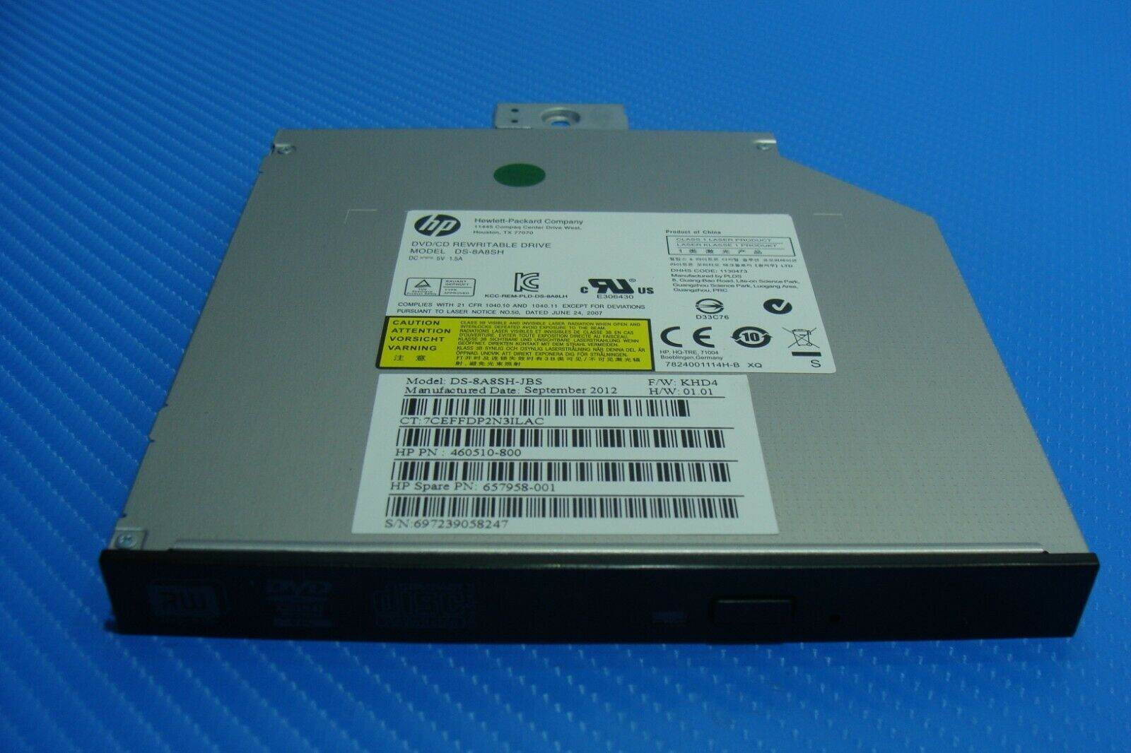 HP Pavilion AIO 23-b012 23 DVD/CD-RW Burner Drive DS-8A8SH 460510-800 657958-001 - Tested Computer Laptop Parts