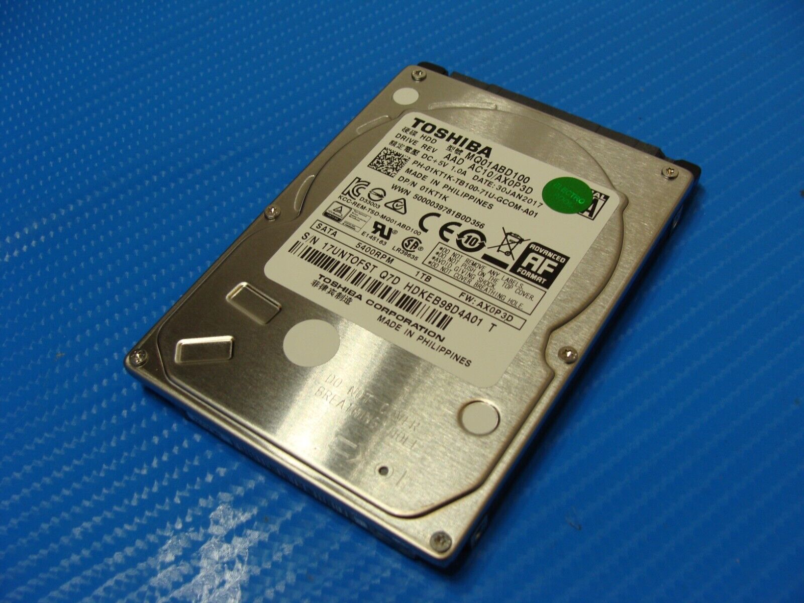 Dell 15 5566 Toshiba 1TB SATA 2.5