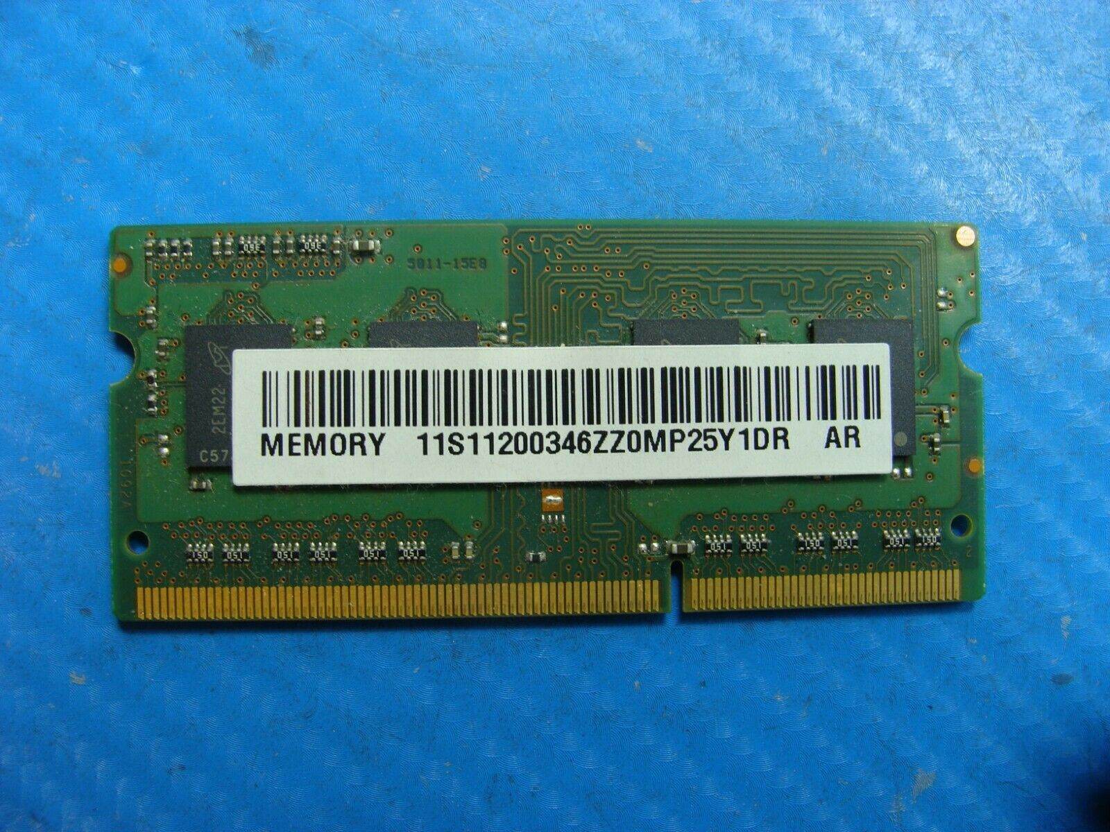 Lenovo Y580 Micron 2GB 1Rx8 SO-DIMM Memory RAM PC3L-12800S MT8KTF25664HZ-1G6M1 - Tested Computer Laptop Parts