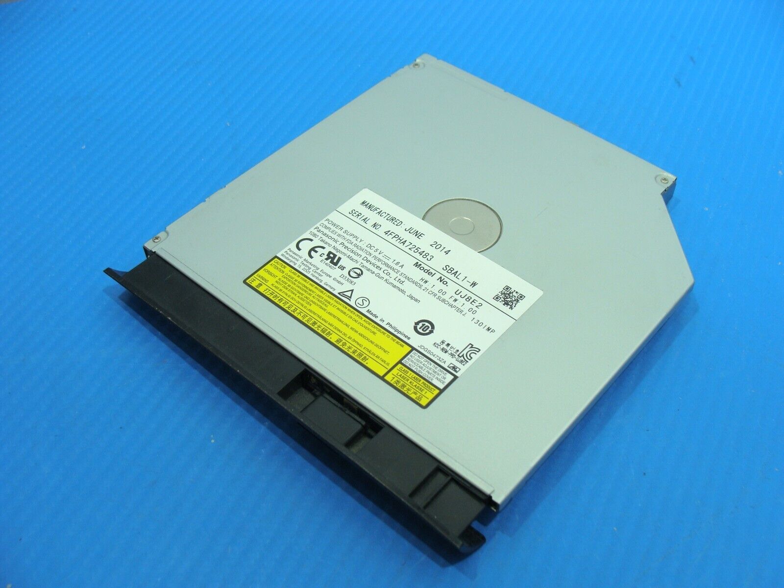 Asus ROG 15.6” GL551JK-EH71 Genuine Laptop DVD-RW Burner Drive UJ8E2 4FPHA725483