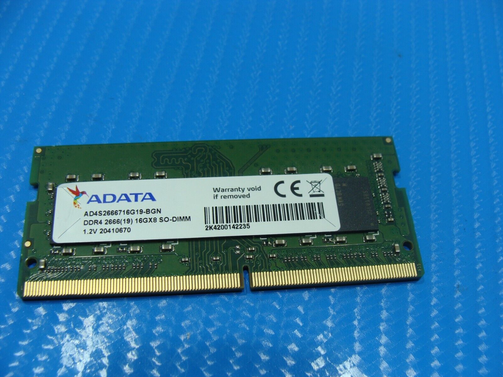 Lenovo 14ADA05-81W0 ADATA 16GB DDR4 2666 SO-DIMM Memory RAM AD4S2666716G19-BGN