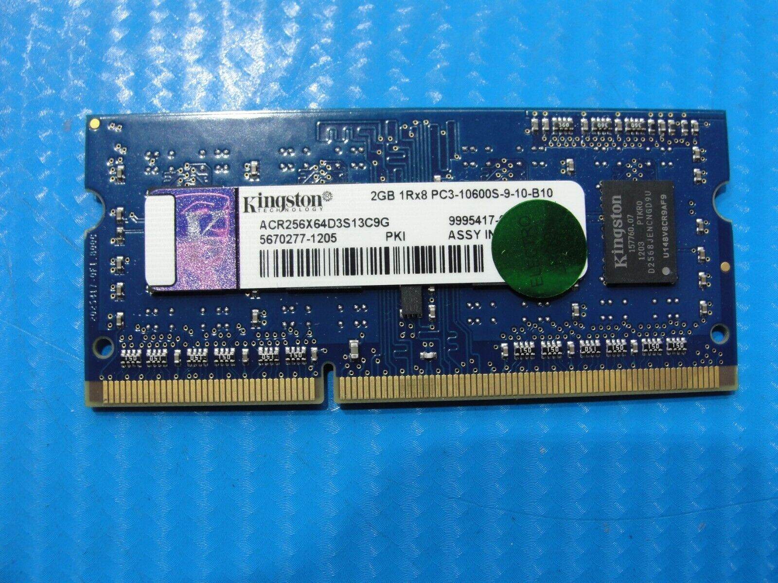 Acer V5-571 Kingston 2Gb Memory RAM So-Dimm PC3-10600S ACR256X64D3S13C9G - Tested Computer Laptop Parts