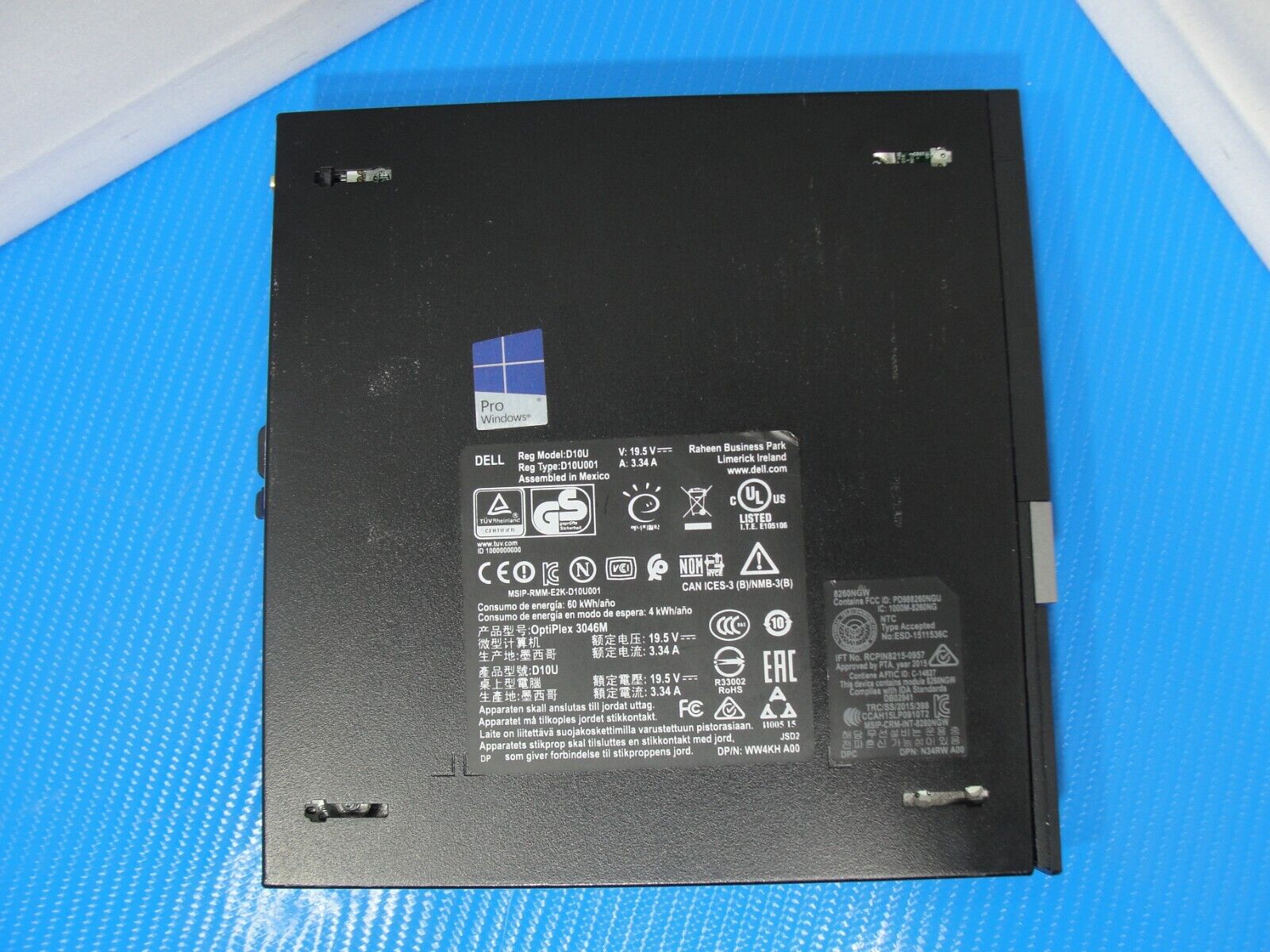 Dell Optiplex 3046 Micro Desktop i5-6500t 2.5GHz 16GB RAM 128GB SSD W/Charger