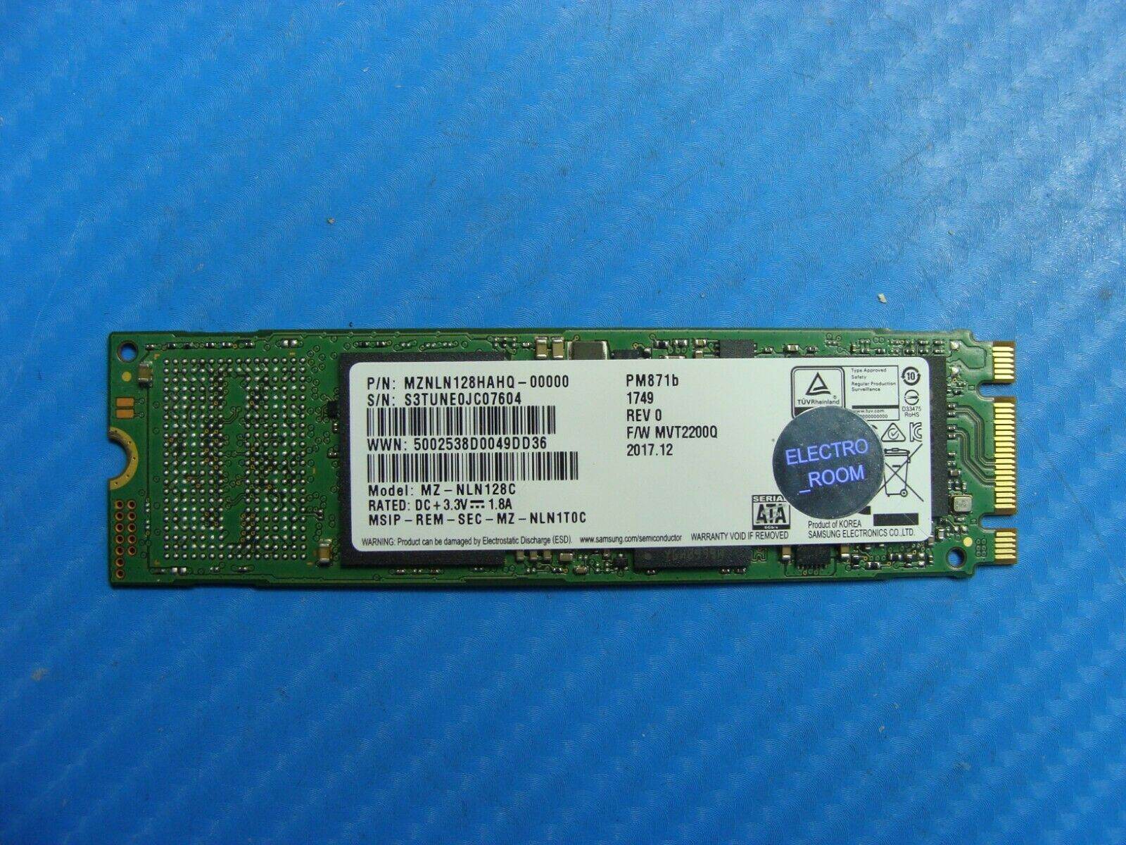 MSI Stealth Pro GS63VR MS-16K2 Samsung 128GB SATA M.2 SSD MZNLN128HAHQ-00000 - Tested Computer Laptop Parts