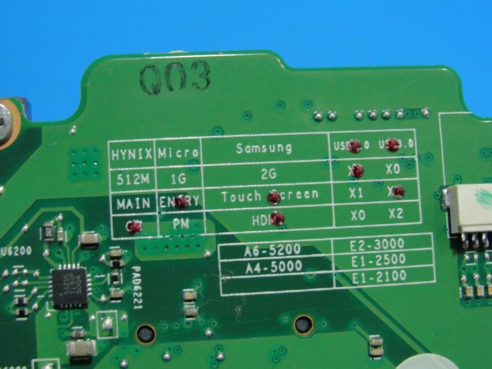 Toshiba Satellite C55D-A5206 AMD A4-5000 1.5GHz Motherboard V000325090 AS IS - Tested Computer Laptop Parts