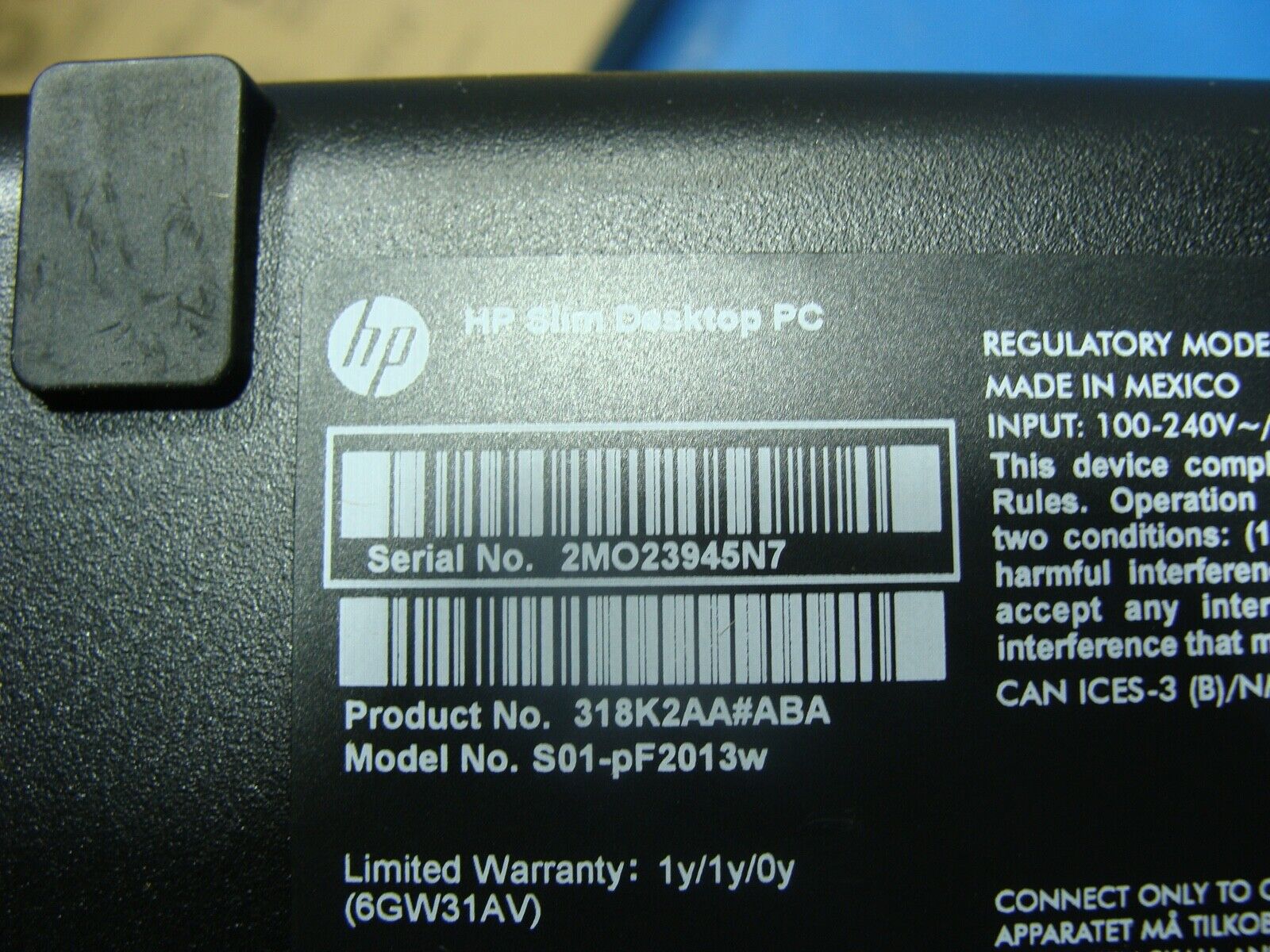 A+Bundle HP SLIM S01-PF2013W SLIM Intel i3-10105 3.7Ghz 8GB 256 GB Wifi+BT W11H
