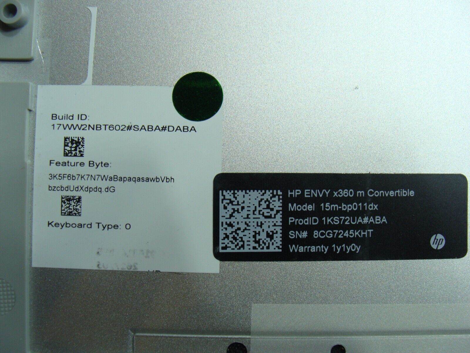 HP Envy x360 15.6” 15m-bp011dx Genuine Bottom Case Base Cover 4600BX030001 - Tested Computer Laptop Parts