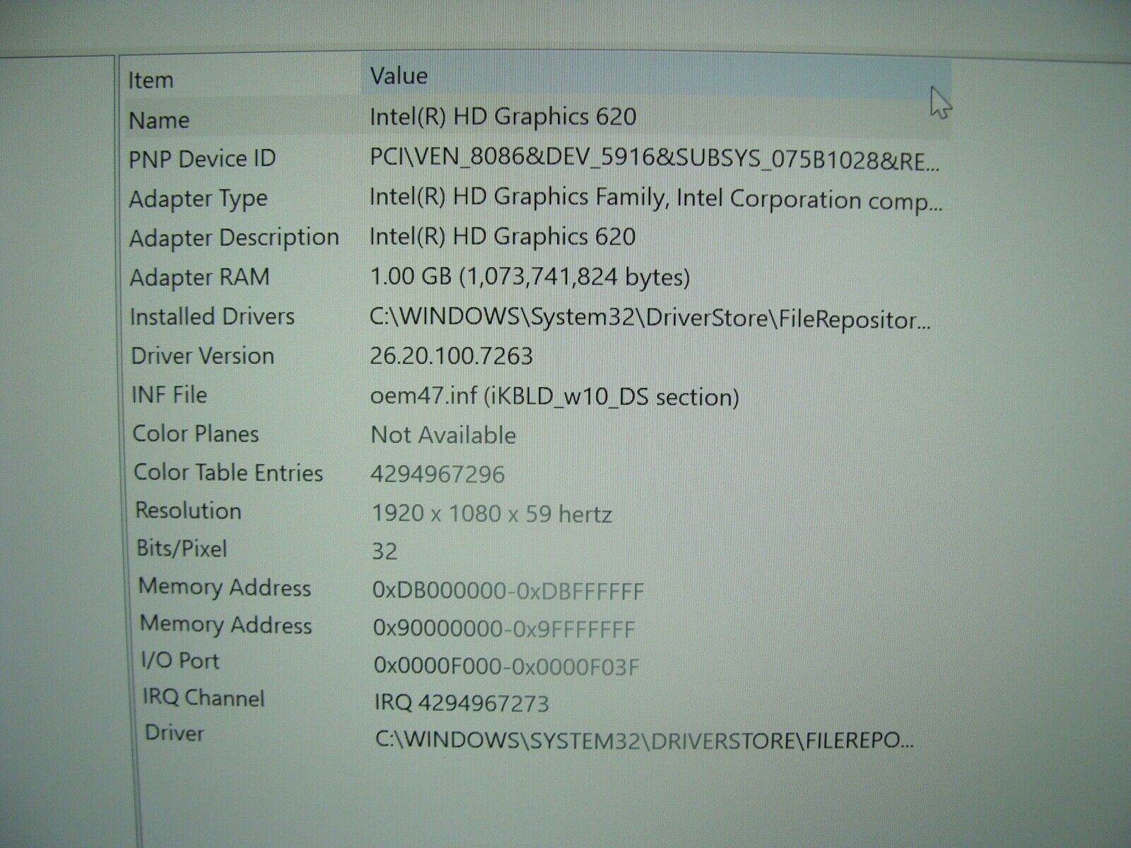 Grade A+ Excel Battery Dell XPS 13 9360 Laptop Intel i5-7300U 2.6GHZ 256GB 8GB - Tested Computer Laptop Parts