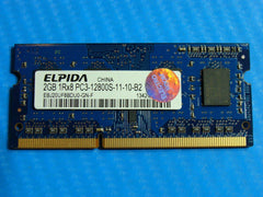 MacBook Pro A1278 SODIMM Elpida 2GB Memory PC3-12800S-11-10-B2 EBJ20UF8BDU0-GN-F - Tested Computer Laptop Parts
