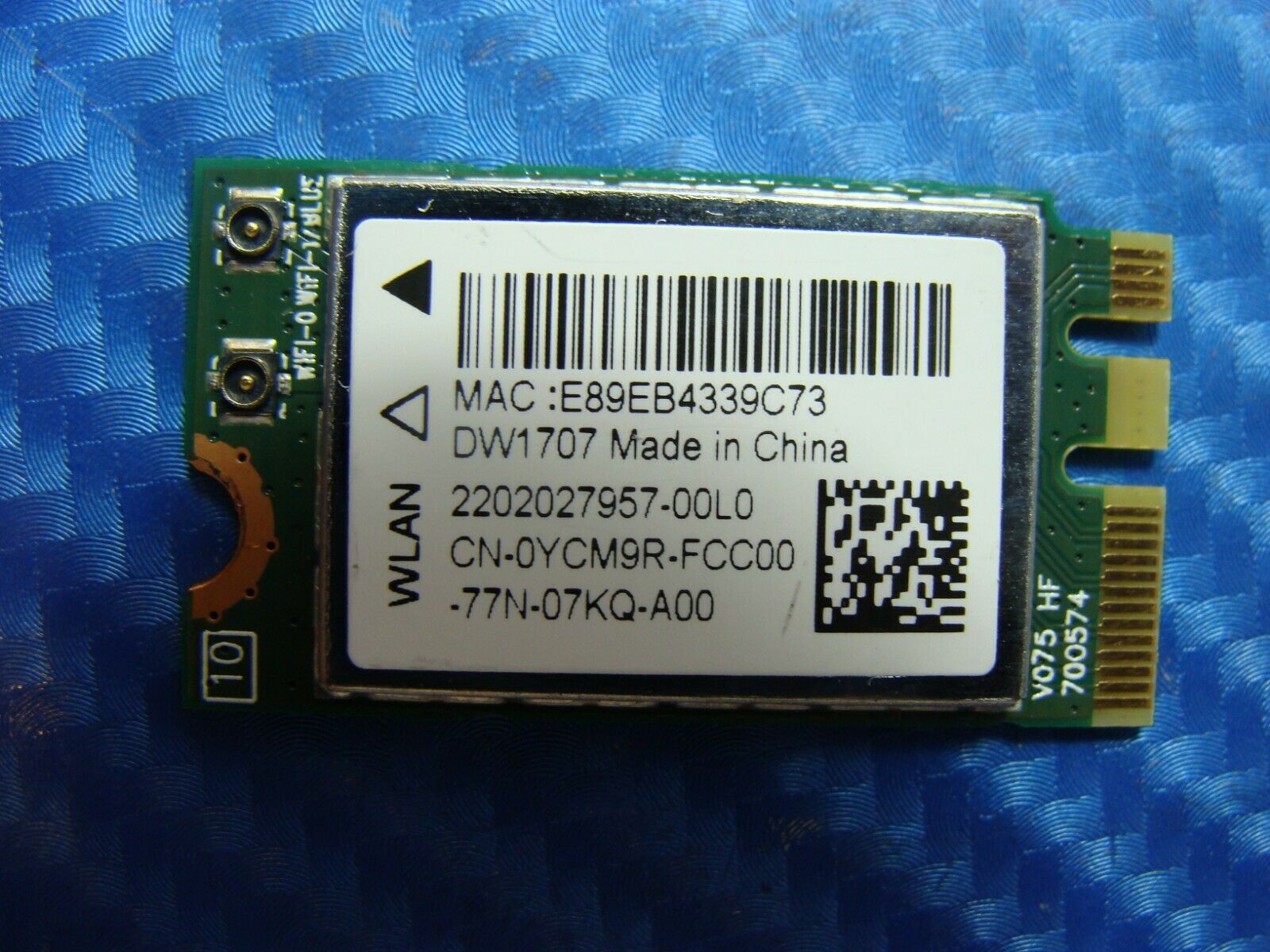 Dell Inspiron 15.6" 15-3567 Genuine WiFi Wireless Card YCM9R QCNFA335 GLP* - Laptop Parts - Buy Authentic Computer Parts - Top Seller Ebay