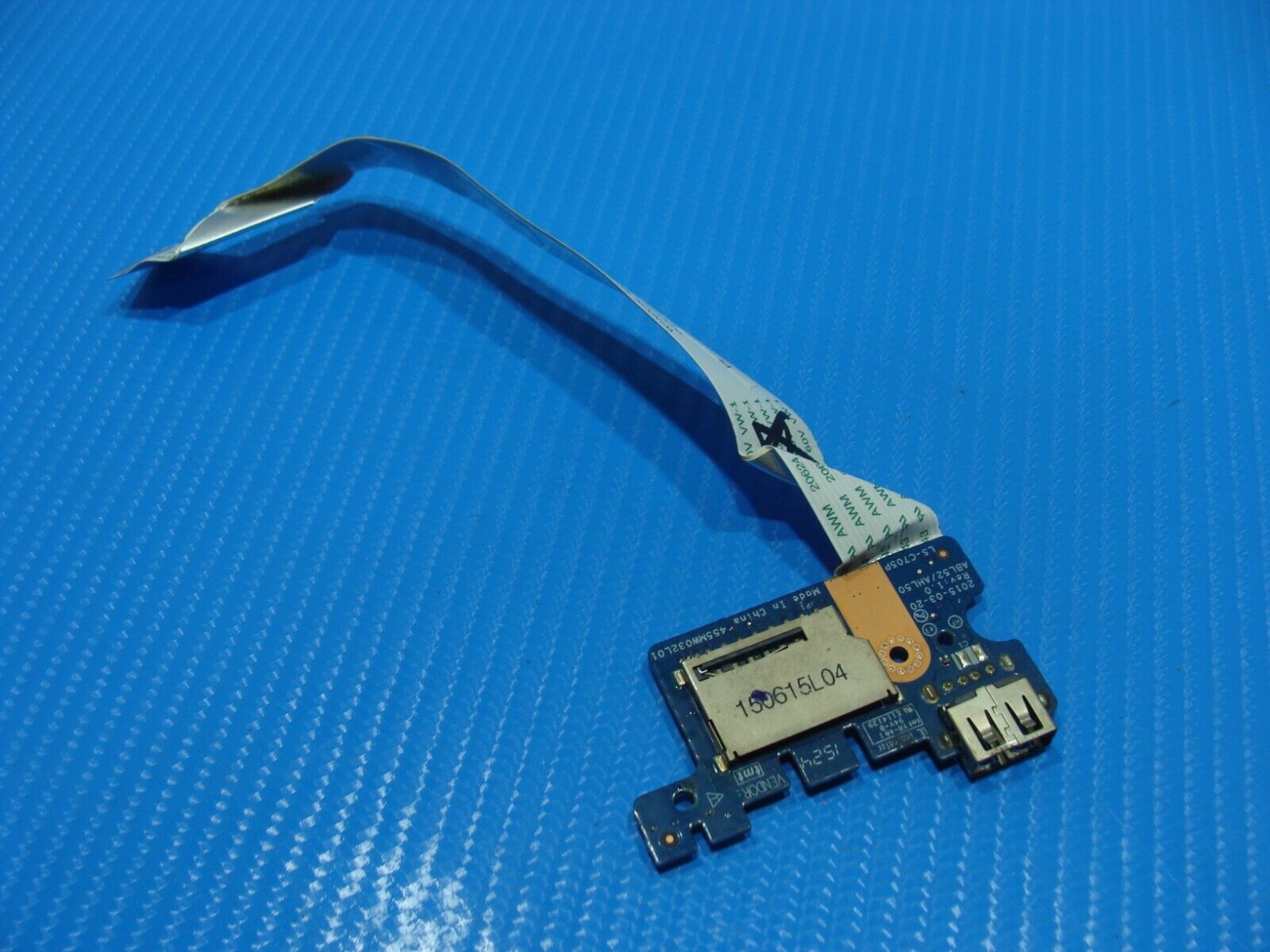 HP Pavilion 15.6” 15-ac161nr OEM USB Port SD Card Reader Board w/Cable LS-C705P