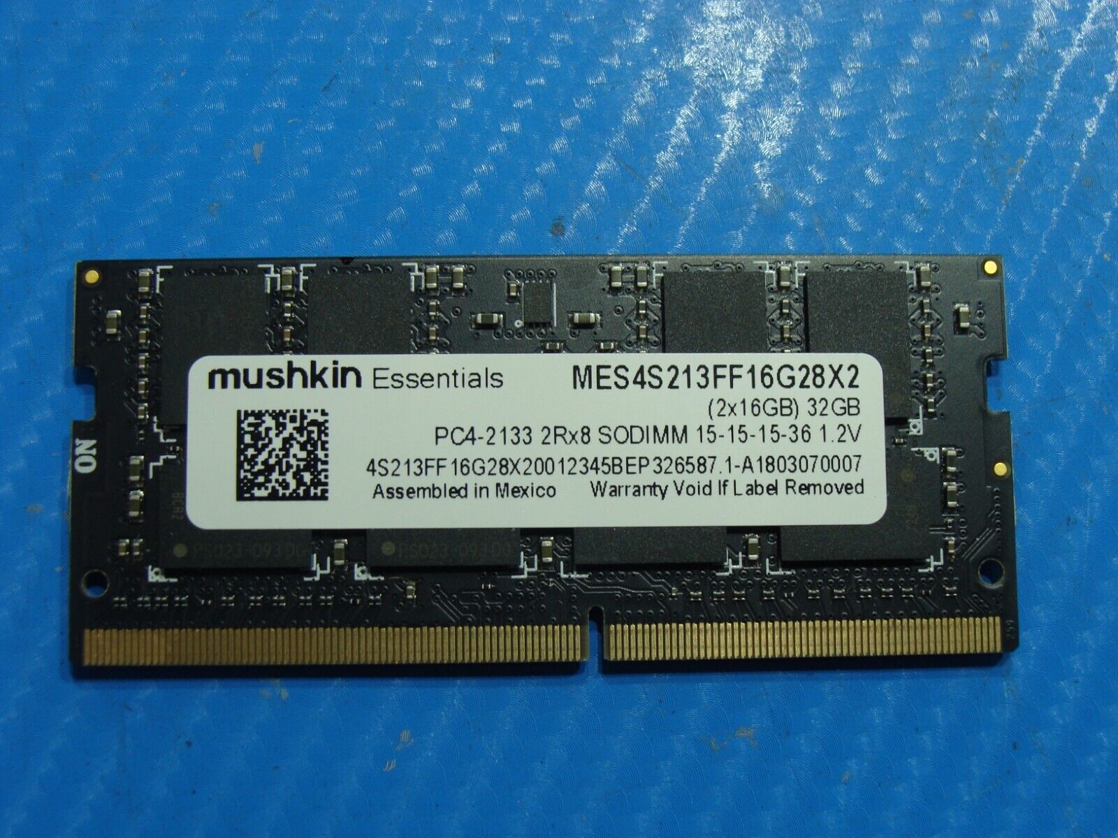 Dell 3567 Mushkin Essentials 32GB 2x16GB PC4-2133 2Rx8 Memory MES4S213FF16G28X2