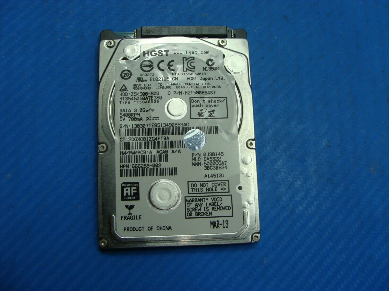 Lenovo T470 HGST 500GB SATA 2.5