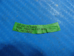 HP 15-ay039wm 15.6" Genuine Laptop DC IN Power Jack w/ Cable 799736-T57