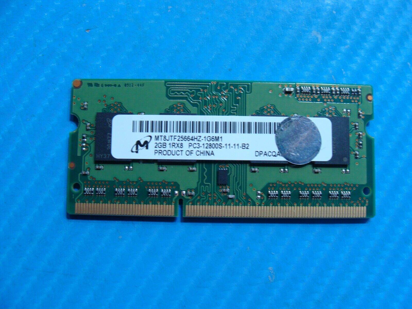 MacBook Pro A1278 Micron 2GB SO-DIMM Memory RAM PC3L-12800S MT8JTF25664HZ-1G6M1 - Tested Computer Laptop Parts
