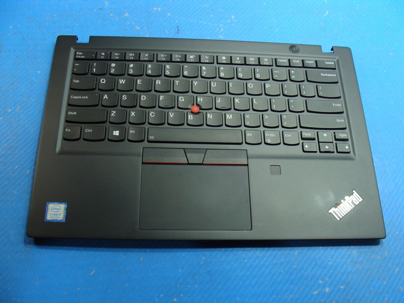 Lenovo ThinkPad T490s 14 Genuine Palmrest w/Touchpad Keyboard AM1BR000400