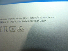 MacBook Pro A2141 16" Late 2019 MVVL2LL/A Genuine Bottom Case Silver 923-03845