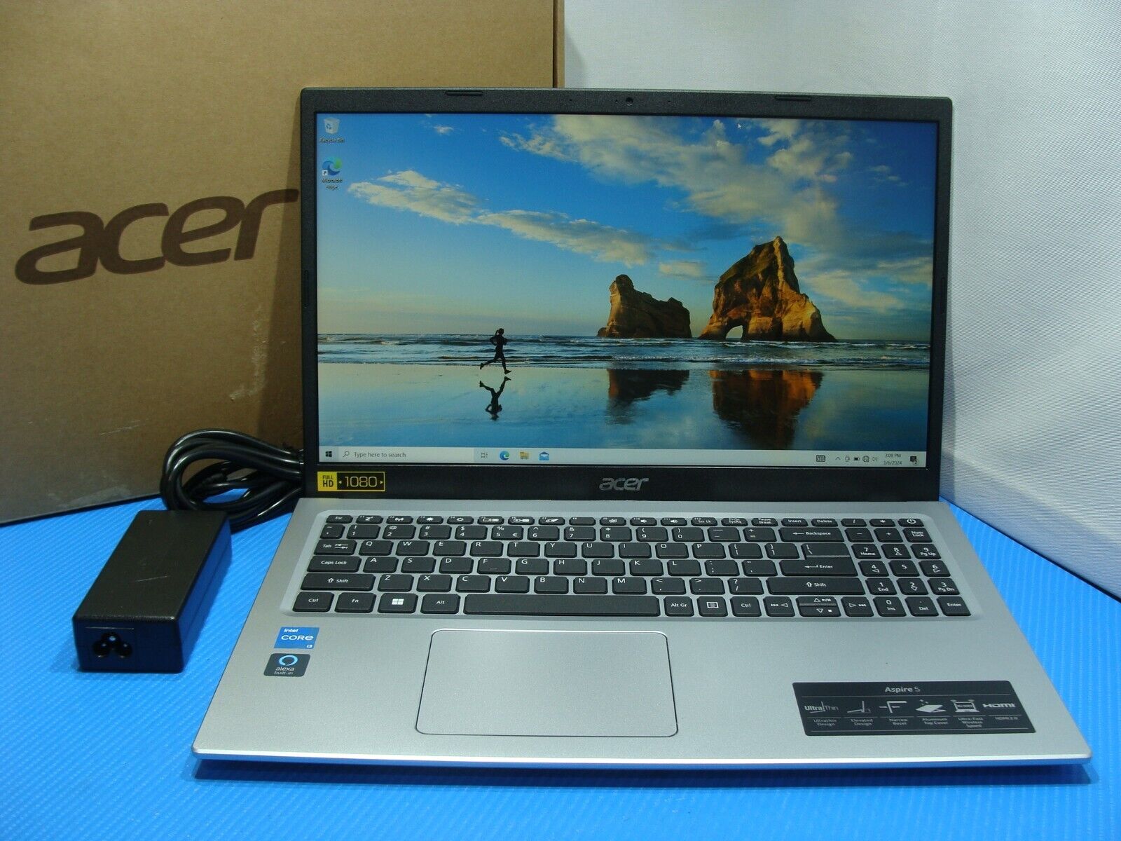 Acer Aspire 5 A515-56 15.6 FHD Intel i3-1115G4 3GHz 20GB 512GB HDD 100%Battery