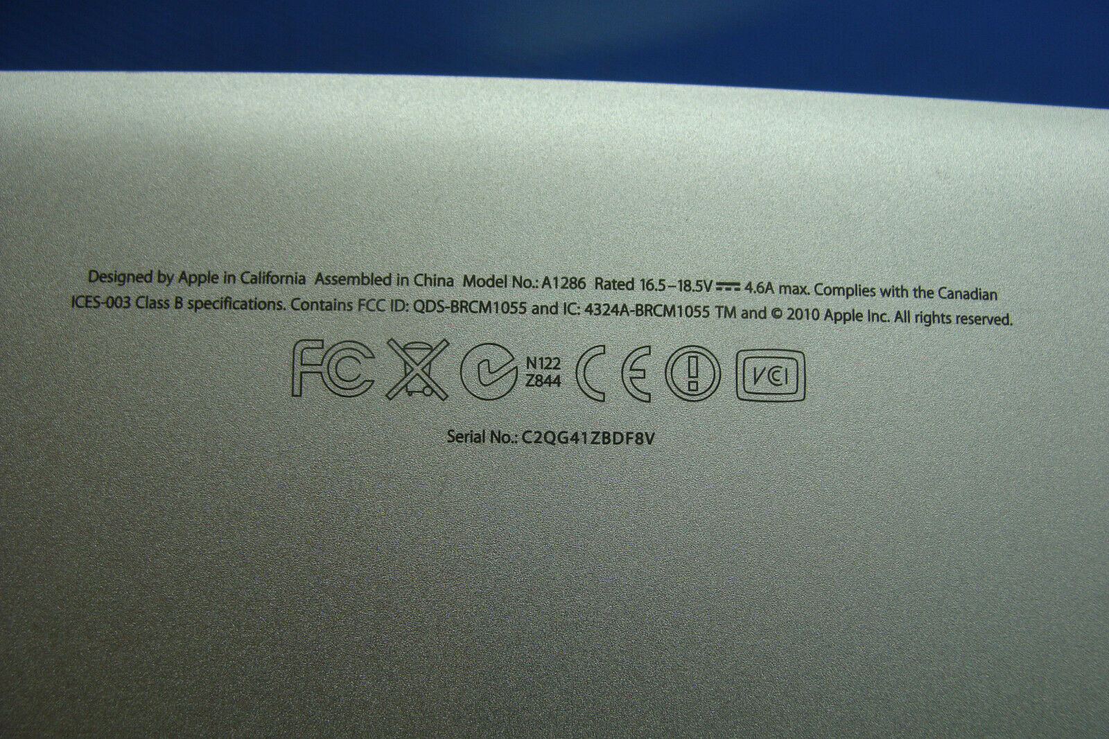 MacBook Pro A1286 15