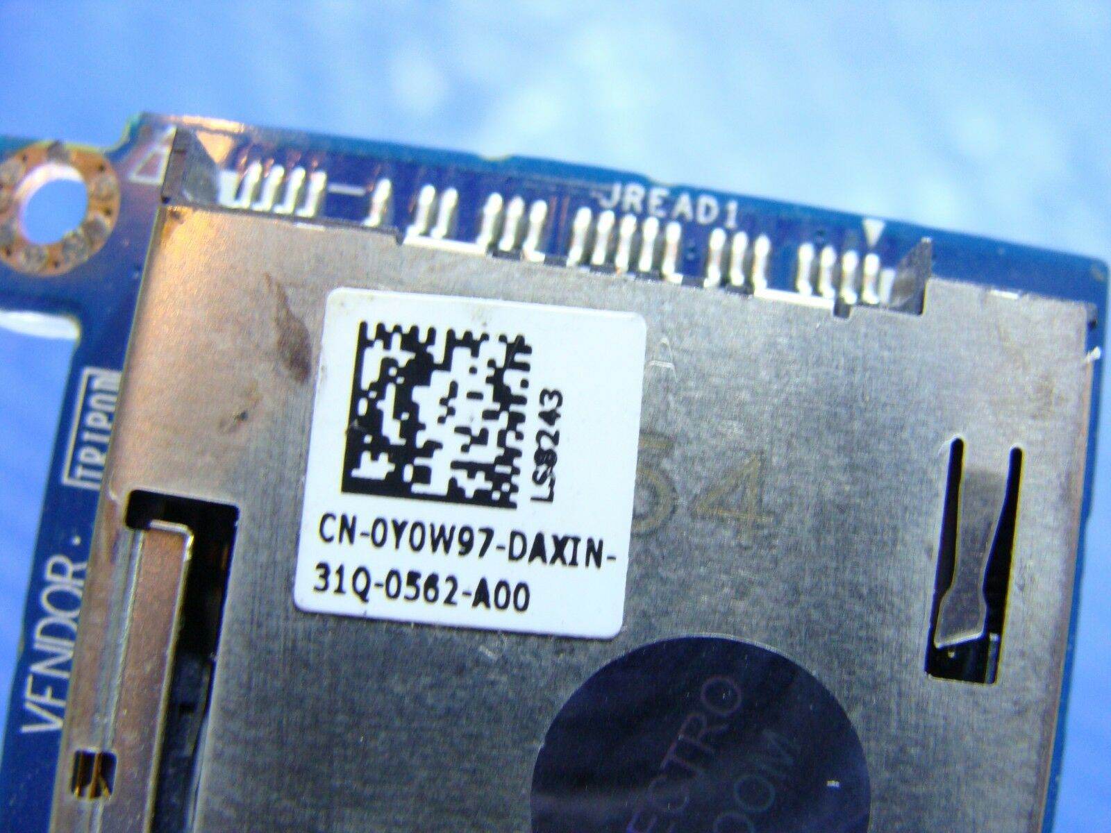 Dell Inspiron 7520 P25F 15.6” OEM Card Reader Board w/Cable LS-8243P Y0W97 ER* - Tested Computer Laptop Parts