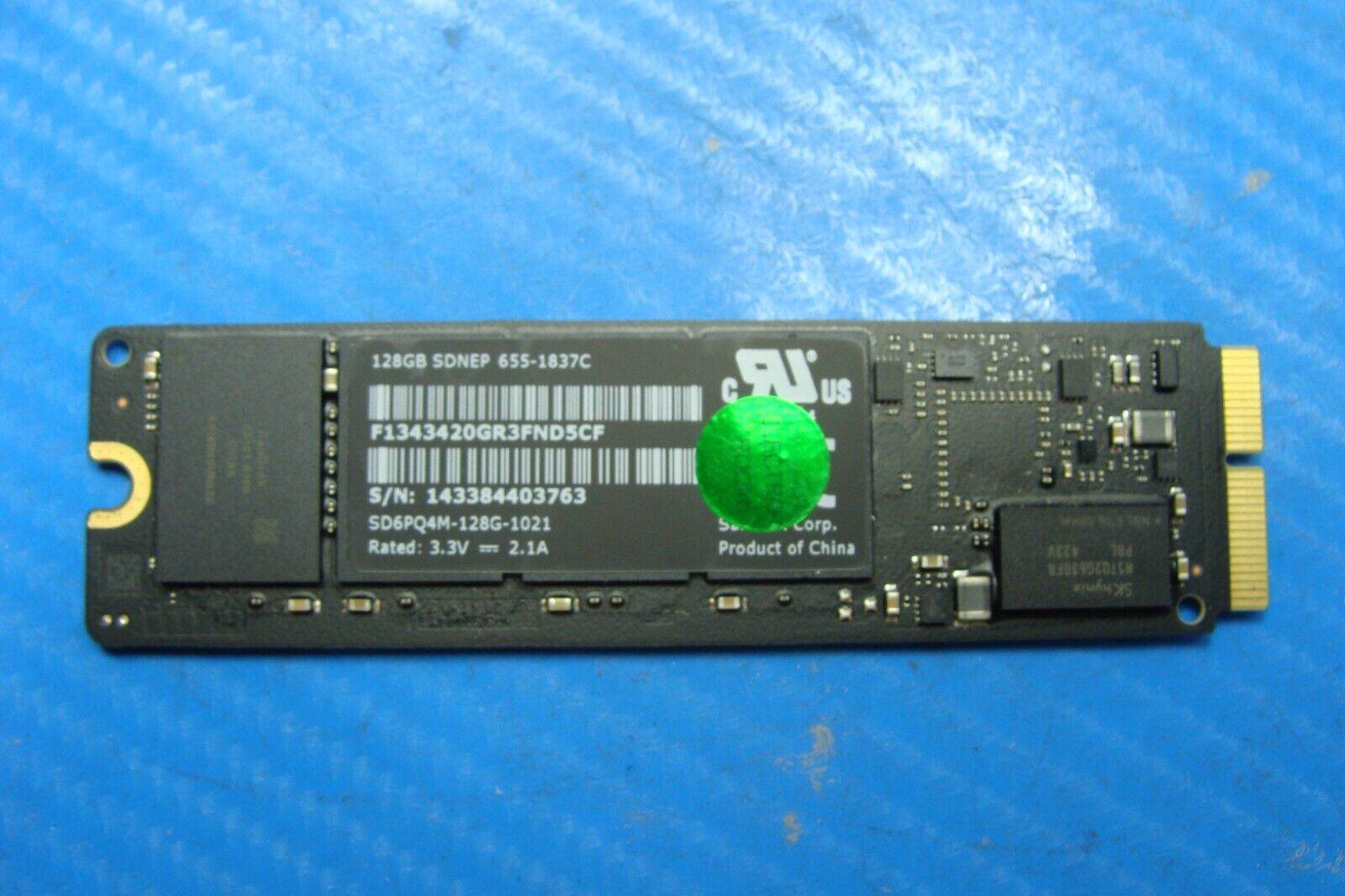 MacBook Air A1466 SanDisk 128Gb 12+16 Ssd 655-1837C sd6pq4m-128g-1021 661-7456 - Tested Computer Laptop Parts